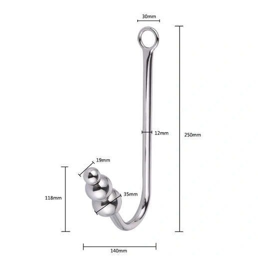 Anal Hooks 5334 with Collar Beaded Anal Cuffs Hook Elegant and 1008